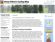 Tablet Screenshot of cycling.peltonweb.com